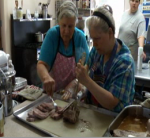 Volunteers helping in West Burke
